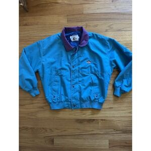 RARE Vintage Skoal Bandit KBrand Racing Jacket USA Large NASCAR Cowboy 80s Green